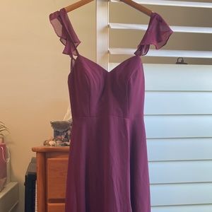 Burgundy Bridesmaid/Wedding Guest Dress